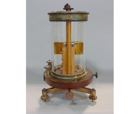 Scientific instrument - Galvanometer by Siemens Brothers &amp; Co of London No 2452, 23 cm high 