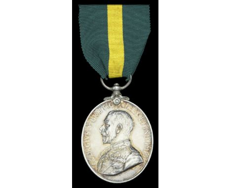 The Territorial Force Efficiency Medal awarded to Company Sergeant Major F. Smith, M.C., 1st/1st Buckinghamshire Battalion, O