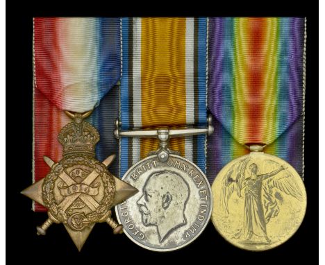Three: Captain D. F. Kennard, Royal Army Medical Corps  1914 Star (Lieut. D. F. Kennard. R.A.M.C.); British War and Victory M