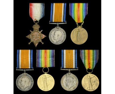 Three: Private A. E. Rawlings, Army Service Corps 1914-15 Star (14636 Pte. A. E. Rawlings. A.S.C.); British War and Victory M