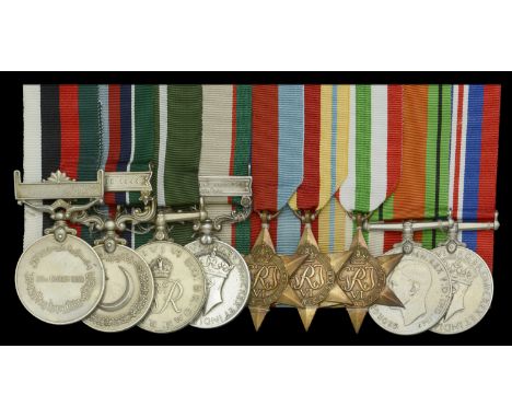 Nine: Jemadar Ali Mohd, Pakistan Army, late 3-1 Punjab Regiment, Indian Army  Pakistan, Republic Day Medal 1956, unnamed; Gen