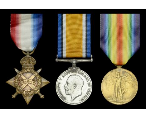 Three: Chief Petty Officer W. H. Down, H.M.S. New Zealand, Royal Navy  1914-15 Star (310409. W. H. Down. S.P.O. R.N.); Britis