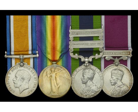 Four: Corporal A. F. Soanes, Royal Welsh Fusiliers  British War and Victory Medals (11070 Pte. A. E. Soanes. R.W. Fus.); Indi