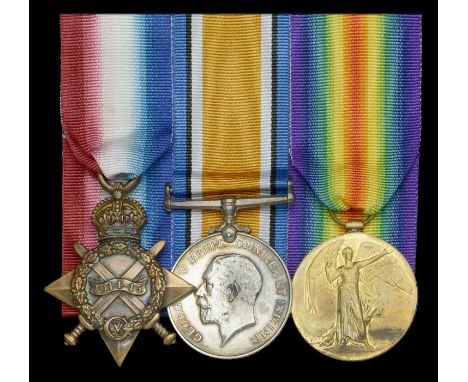 Three: Stoker First Class W. G. Herbert, H.M.S. Centurion, Royal Navy  1914-15 Star (K.26449, W. G. Herbert, Sto.2., R.N.); B