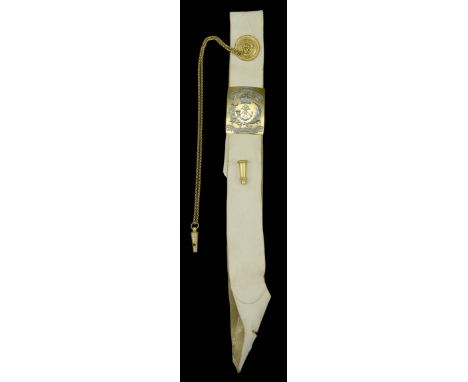 68th (Durham Light Infantry) Regiment, Officer’s Shoulder Belt, Plate, Whistle, Chains and Guard c.1853-55. Superb examples, 