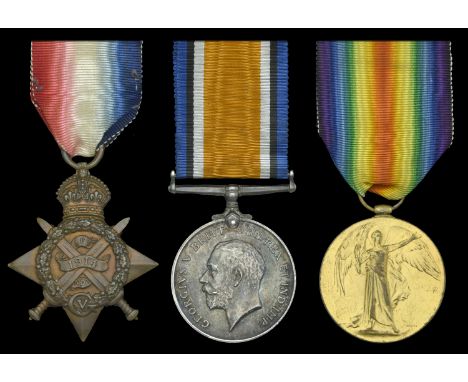 Three: Private T. W. R. Bonnick, Oxfordshire and Buckinghamshire Light Infantry  1914 Star (9914 Pte. T. W. R. Bonnick. 2/Oxf