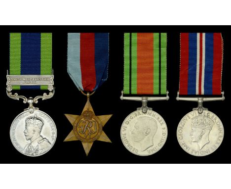 Four: Private J. V. Melady, Duke of Wellington’s (West Riding) Regiment  India General Service 1908-35, 1 clasp, North West F