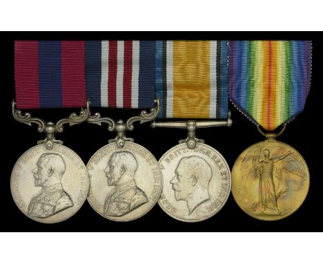 A superb Great War ‘Asiago’ operations D.C.M. and M.M. group of four awarded to Sergeant G. Bowery, 1/1st Buckinghamshire Bat