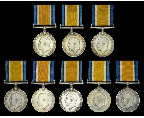 British War Medal 1914-20 (8) (26242 Pte. C. L. Brooks. Oxf. & Bucks. L.I.; 27800 Pte. J. W. Puddifoot. Oxf. & Bucks. L.I.; 1