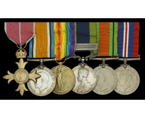 A post-War O.B.E. group of six awarded to Lieutenant-Colonel R. E. Lampen, Liverpool Regiment, late Royal Welsh Fusiliers and