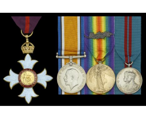 A Great War C.B.E. group of four awarded to Surgeon Rear-Admiral C. S. Woodwright, Royal Navy  The Most Excellent Order of th