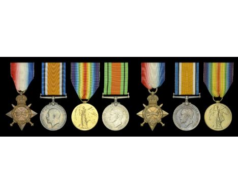 Four: Company Sergeant Major E. A. Doe, Oxfordshire and Buckinghamshire Light Infantry  1914-15 Star (14692 Sjt. E. A. Doe. O