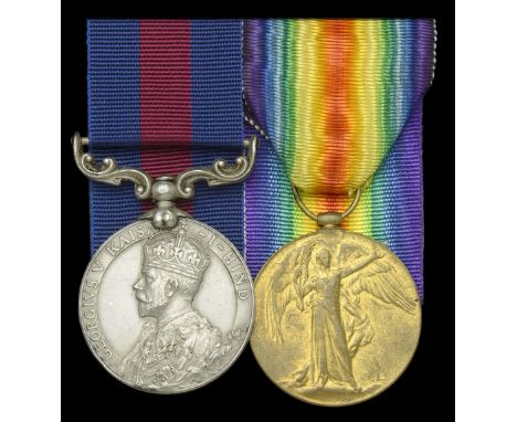 A Great War ‘Western Front’ I.D.S.M. pair awarded to Naik Karam Dad, 1st Battalion, 89th Punjabis, who was wounded in action 