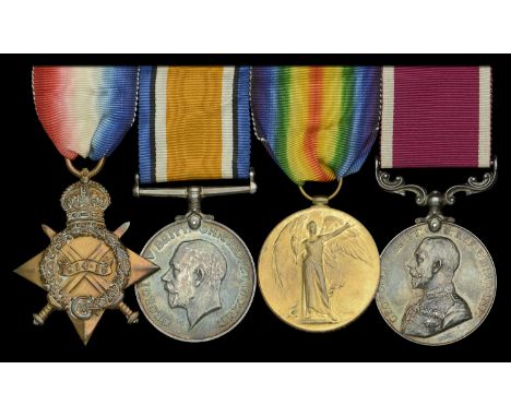 Four: Sergeant T. King, Oxfordshire and Buckinghamshire Light Infantry  1914-15 Star (5607 Sjt. T. King. Oxf. & Bucks. L.I.);
