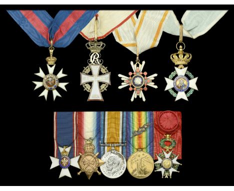 A Great War C.M.G., pre-War M.V.O. group of nine awarded to Vice-Admiral A. K. Macrorie, Royal Navy, who commanded the Royal 