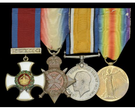 A Great War ‘Western Front’ D.S.O. group of four awarded to Lieutenant-Colonel G. V. Hunt, Army Service Corps, late Behar Lig