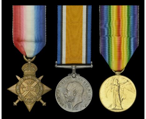 Three: Private G. Hammond, Army Service Corps, later Royal Irish Rifles  1914 Star (SS-4347 Pte. G. Hammond. A.S.C.); British