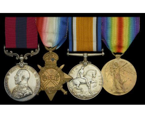 A Great War ‘Delville Wood’ D.C.M. group of four awarded to Company Sergeant-Major T. Dearden, 1/5th Battalion, South Lancash