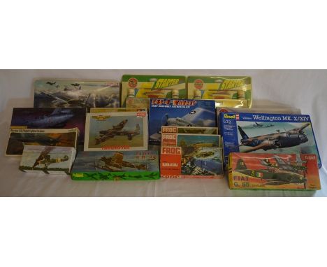 16 boxed model aircraft kits including Airfix &amp; Revell
