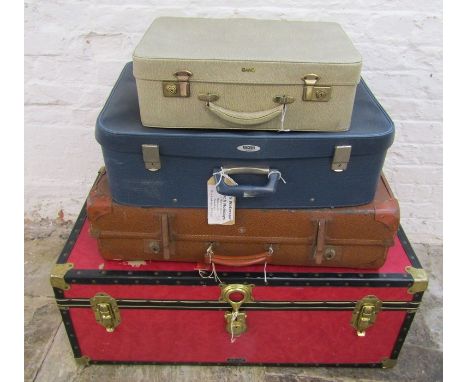 Large trunk with other luggage items