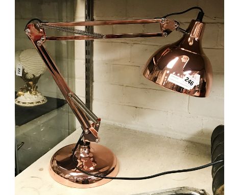 COPPER EFFECT ADJUSTABLE LAMP