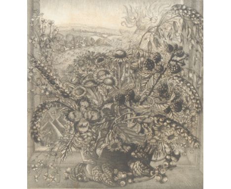 Robin Tanner (1904-1988) Autumn signed, titled, dated 1973, etching, 33cm x 31cm