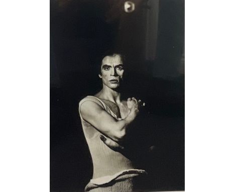 Sally Soames (1937 - 2019), Rudolf Nureyev, London Colisseum, photographic print, signed in pen, blind stamp, numbered 193/50