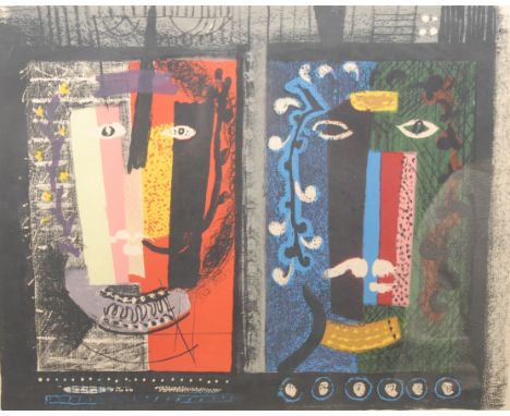 John Piper (1903-1992) Foliate Heads 2 signed, 26/70, lithograph, 52cm x 66cm