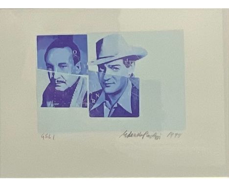 Eduardo Paolozzi (1924 - 2005), Cowboys, screen print, dated 1995, signed in pencil, 29cm x 39cm