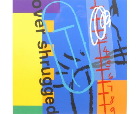 Bruce McLean (b. 1944-) An Overshrugged Shoulder signed, titled, 29/75, screen print, 49cm x 49cm