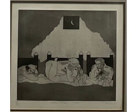 Dame Elizabeth Frink (1930 - 1933), The Reeve's Tale, etching, 30/60, signed and titled in pencil, 32cm x 33.5cm