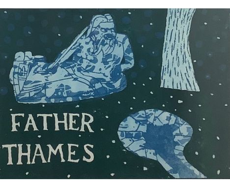 Julian Trevelyan (1910 - 1988), Father Thames, etching, 57/75, signed in pencil, 58cm x 76cm