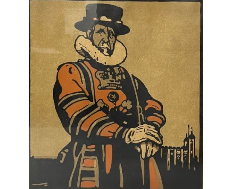 William Nicholson (1872-1949) Beefeater unsigned, published by Heinemann, lithograph, 25.5cm x 23cm