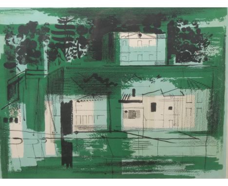 John Piper (1903-1992) Chateau de Taillbourg signed, 25/75, title and date to verso, lithograph, 59cm x 71cm