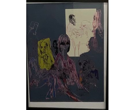Feliks Topolski (1907 - 1989), after, London Series, Ronnie Scott's, unsigned, lithograph, 64cm x 46.5cm