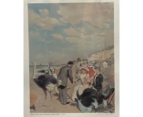 Peter Blake (Bn.1932), About Collage: Ostrich Beach (Tourist Attraction), screen print, signed in pencil, no.55/60