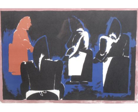 Josef Herman (1911-2000) Four Fisherwomen signed, 26/100, lithograph, 46cm x 63cm