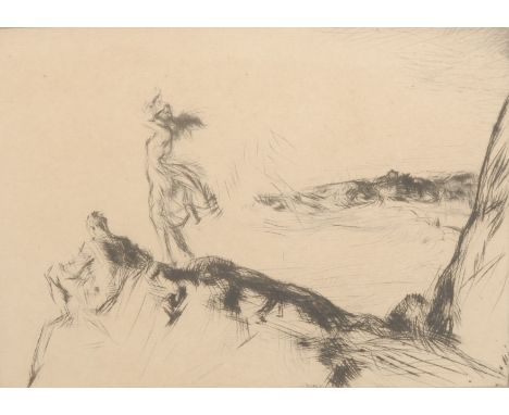 Edmund Blampied (1886-1966)Sea Breezessigned in pencil, etching, 16cm x 21.5cm