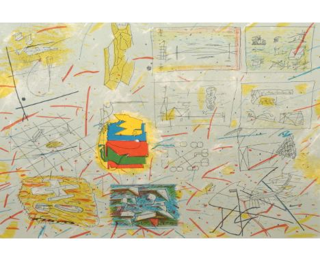 Ainslie Yule (1941-2022) Drawings for Sculptures signed, titled, dated 1977, 5/6, screen print, 59cm x 79cm