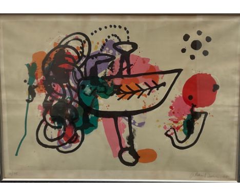 Alan Davie (Scottish 1920 - 2014), Celtic Dreamboat, lithograph, signed in pencil, dated 65, numbered 14/75