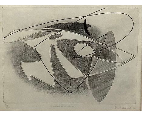 Stanley William Hayter (1901 - 1988), Woman in Net, etching, signed and titled in pencil, numbered 9/30, 24.5cm x 32cm