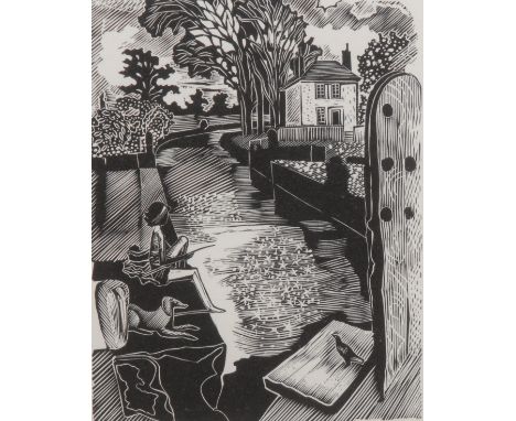 John O'Connor (1913-2004) Canal signed, titled, lithograph, 29cm x 20cm