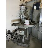 BRIDGEPORT VERTICAL MILL, 9" X 42" TABLE, S/N 171773