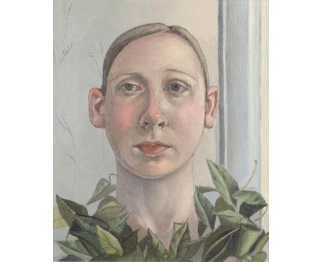 ALISON WATT, OBE, RSA (B.1965). STUDY FOR `DISPOSITION OF THE LINEN`, 1992. Oil on board 29 x 24.5cm. * This is a self portra