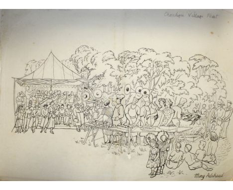 MARY ADSHEAD (1904-1995). A FOLIO OF FIGURE SUBJECTS, PORTRAIT STUDIES &amp; LIFE DRAWINGS. (d) An interesting selection, som