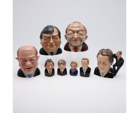 BAIRSTOW &amp; CARLTONWARE - POLITICAL TOBY JUGS. Including four large toby jugs, Ken Livingstone (55 of 500), David Cameron 