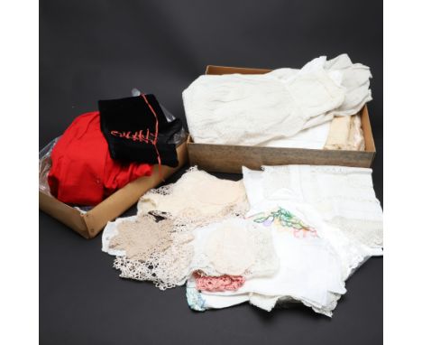 VINTAGE CLOTHING &amp; ACCESSORIES. Including late 19thc Christening Gowns, capes and bonnets, also with a small qty of small