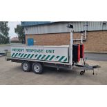 Taylor’s Trailers Mr Mobile FG286 twin axle flatbed trailer – 4.9m total length - 3000kg