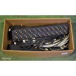 2x Digital audio patch panels and cables
