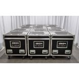 15x SGM G spot moving head lights in flight cases with power cables and brackets